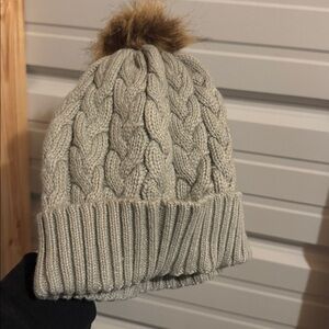 Cozy Cable Knit Beanie with Pom Pom